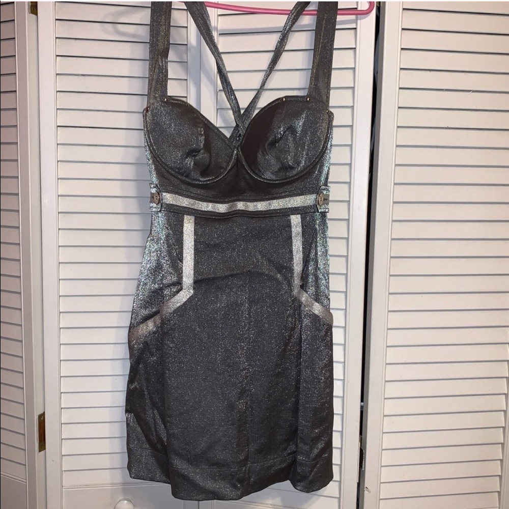 Sexy silver Marciano dress
